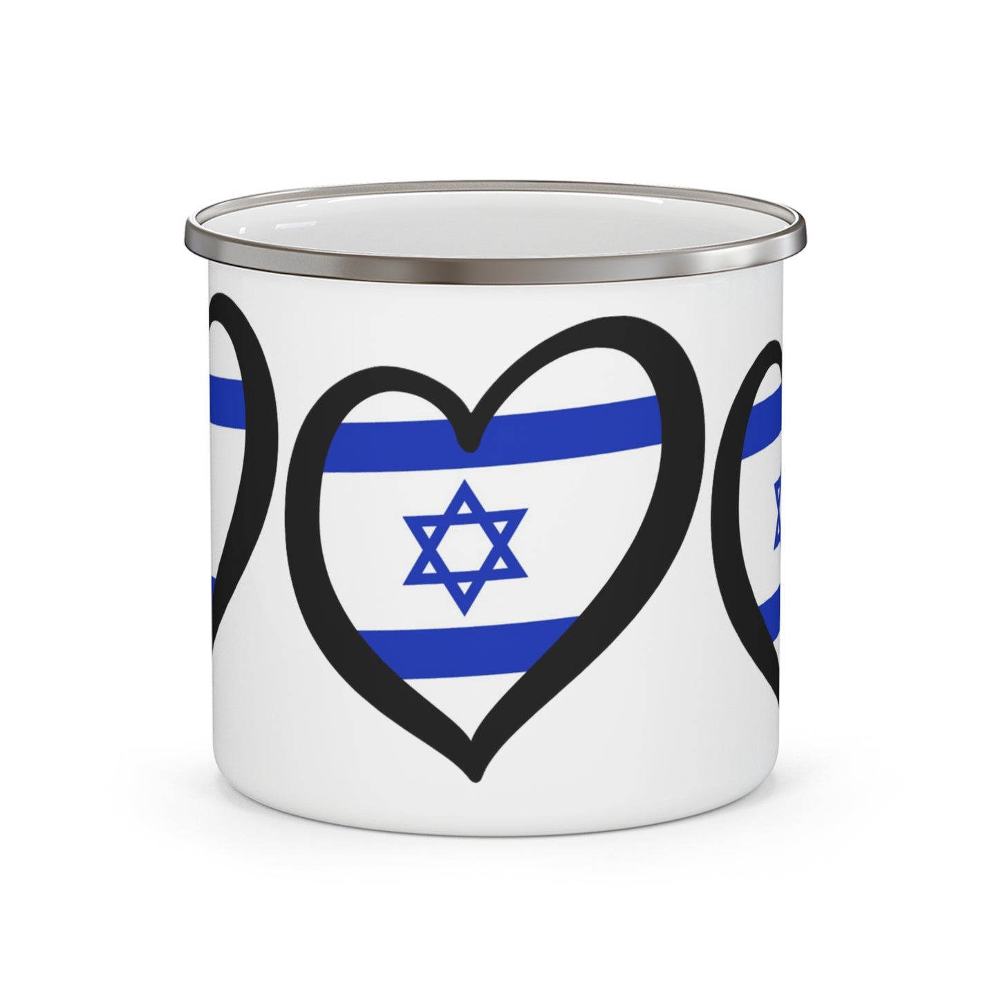 I Love Israel Ceramic Camping Mug